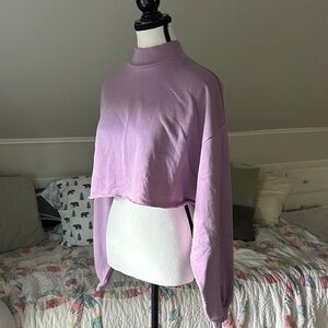 Divided Lilac Crop Top